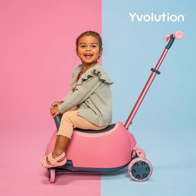 Gambar Yvolution Y Glider Luna Skuter Ride-on - Pink