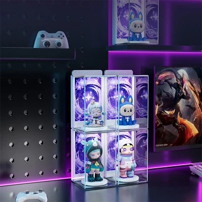 Gambar Kiddy Fun 7x6.5x11 Cm Kotak Pajangan Minifigure Transparan