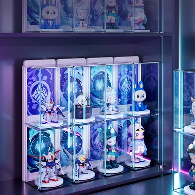 Gambar Kiddy Fun 7x6.5x11 Cm Kotak Pajangan Minifigure Transparan