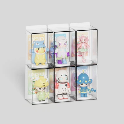 Gambar Kiddy Fun 7x6.5x11 Cm Kotak Pajangan Minifigure Transparan