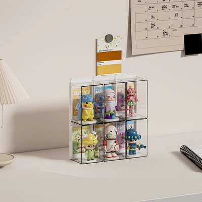 Gambar Kiddy Fun 7x6.5x11 Cm Kotak Pajangan Minifigure Transparan