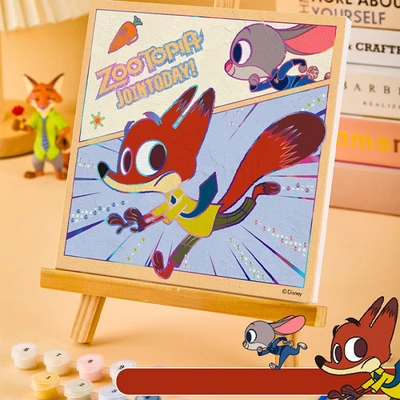 Gambar Unimass Set Diy Digital Oil Painting Zoo - Mix