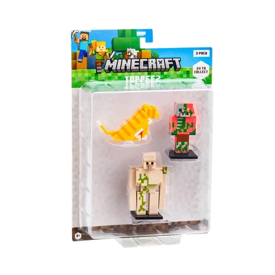 Gambar Toppeez Set 3 Pcs Minecraft Minifigure Blister Random