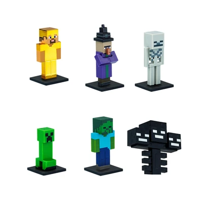 Gambar Toppeez Set 6 Pcs Minecraft Minifigure 3d Deluxe Box Random