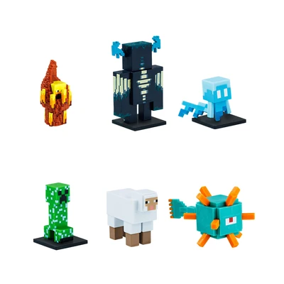 Gambar Toppeez Set 6 Pcs Minecraft Minifigure 3d Deluxe Box Random