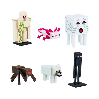 Gambar Toppeez Set 6 Pcs Minecraft Minifigure 3d Deluxe Box Random