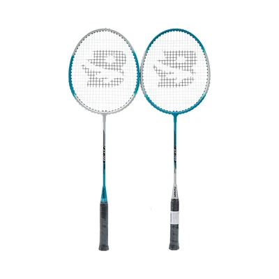Gambar Berwyn Set 2 Pcs Raket Badminton Alloy & Shuttlecock - Biru Teal