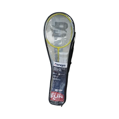 Gambar Berwyn Set 2 Pcs Raket Badminton Alloy & Shuttlecock - Hijau Lime