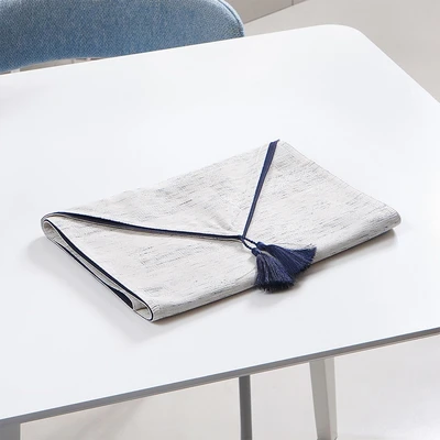 Gambar Informa Wlter Table Runner Jacquard Square 33x180 cm - Putih