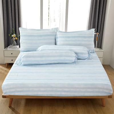 Gambar Selma 100x200 cm Set 3 Pcs Seprai Microfiber Sammy - Biru