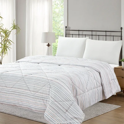 Gambar Selma 160x210 cm Bed Cover Microfiber Sanchez - Abu-Abu/Putih