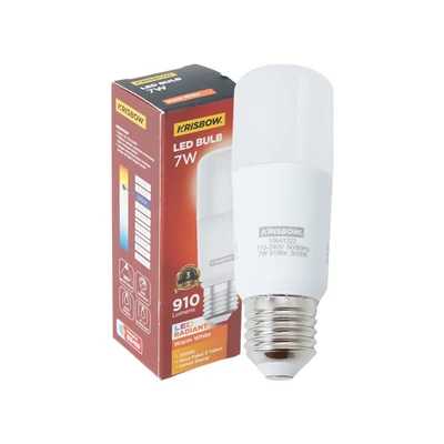 Gambar Krisbow Radiant Gen-2 Bohlam LED Tubular 7 Watt 910 Lumen Warm White E27 - Kuning