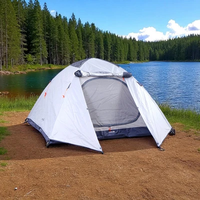 Gambar Soleil Dieng Tenda Dome Aluminium 4 Orang - Abu-Abu