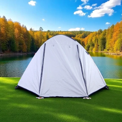 Gambar Soleil Dieng Tenda Dome Aluminium 4 Orang - Abu-Abu