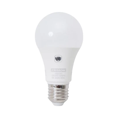 Gambar Krisbow Lumi Gen-2 Bohlam LED Sensor 9 Watt 900 Lumen Cool Daylight E27 - Putih