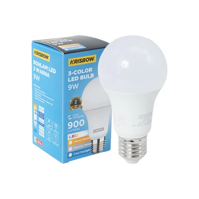 Gambar Krisbow Lumi Gen-2 Bohlam LED 3CCT 9 Watt 900 Lumen - Mix