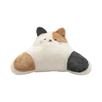Gambar Forhom Bantal Pinggang Dacron Calico Cat 46x20x28 cm - Putih Ivory/Coklat/Hitam