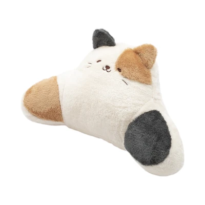 Gambar Forhom Bantal Pinggang Dacron Calico Cat 46x20x28 cm - Putih Ivory/Coklat/Hitam