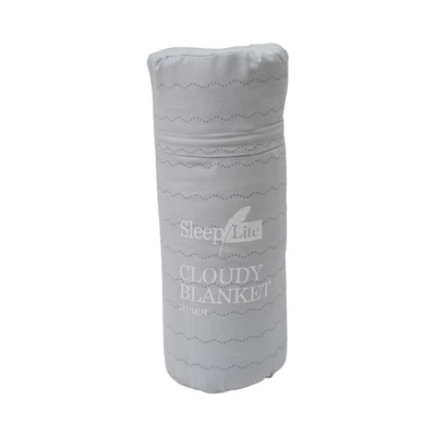 Gambar Sleeplite 150x200 cm Selimut Microfiber Cloudy Wave - Abu-Abu
