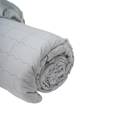 Gambar Sleeplite 150x200 cm Selimut Microfiber Cloudy Wave - Abu-Abu