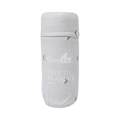Gambar Sleeplite 150x200 cm Selimut Microfiber Cloudy Tribal - Abu-Abu