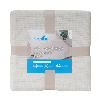 Gambar Sleeplite 150x200cm Selimut Microfibre Air Jacquard - Cokelat