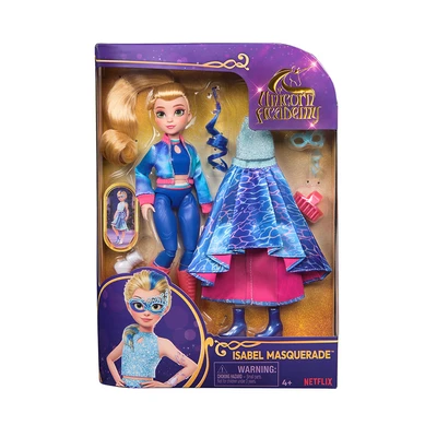 Gambar Unicorn Academy Set Boneka Deluxe Isabel Masquerade - Biru
