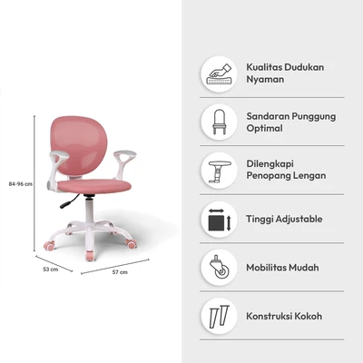 Gambar Informa Infoma Arden Kursi Belajar Anak - Pink