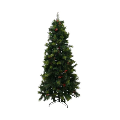 Gambar Noelle 200 cm Pohon Natal Christmas Slim Cone Berry - Hijau