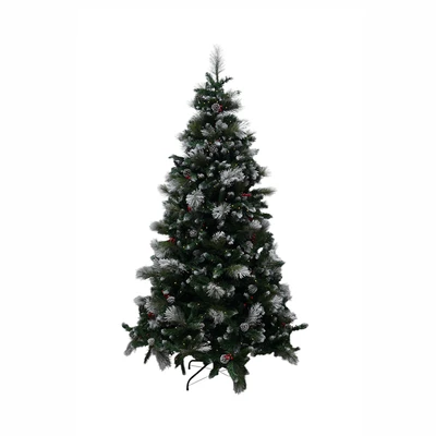 Gambar Noelle 225 cm Pohon Natal Christmas Prelit Frozen Chesterfield Pine - Hijau
