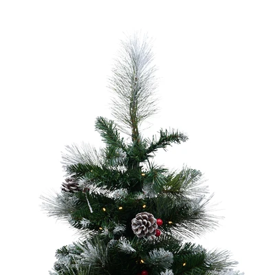 Gambar Noelle 225 cm Pohon Natal Christmas Prelit Frozen Chesterfield Pine - Hijau