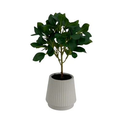 Gambar Forhom Tanaman Artifisial Fig Dengan Pot 12.3x12.3x35 cm - Hijau