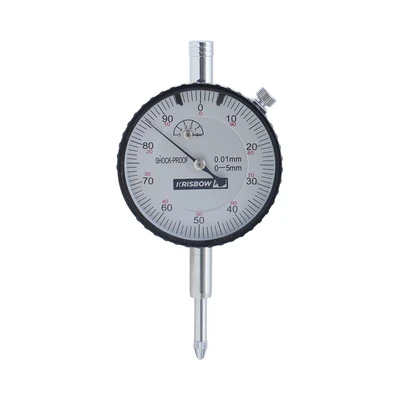 Gambar Krisbow Pro Dial Indicator 0-5/0.01 mm - Silver
