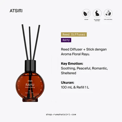 Gambar Atsiri Floral Rayu Reed Diffuser 100 ml