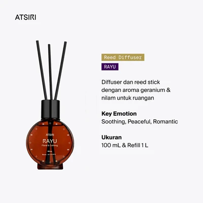 Gambar Atsiri Floral Rayu Reed Diffuser 100 ml