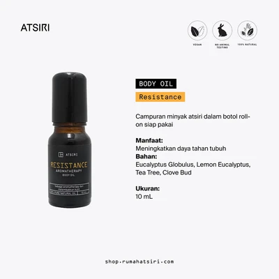 Gambar Atsiri Resistance Minyak Aromaterapi 10 ml - Hitam