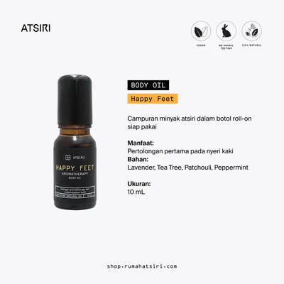 Gambar Atsiri Happy Feet Minyak Aromaterapi 10 ml - Hitam