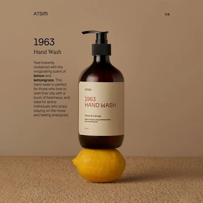 Gambar Atsiri 500 Ml Fresh & Citrusy 1963 Sabun Cuci Tangan - Mix