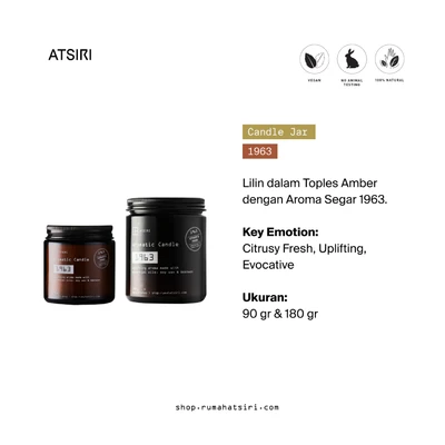 Gambar Atsiri 1963 Lilin Aromatik 90 gr - Cokelat