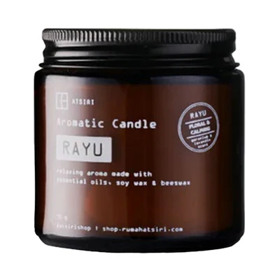 Gambar Atsiri Rayu Lilin Aromaterapi Dalam Toples 90 gr - Cokelat