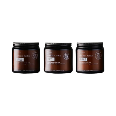 Gambar Atsiri Buai Lilin Aromatik 90 gr - Cokelat