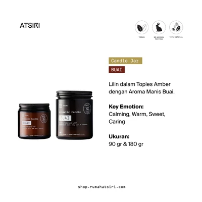 Gambar Atsiri Buai Lilin Aromatik 90 gr - Cokelat