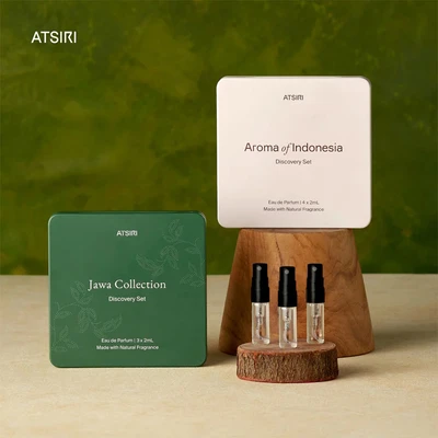 Gambar Atsiri Aroma Of Indonesia Discovery Eau De Parfum Set 4 pcs - Putih