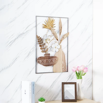 Gambar Informa Hiasan Dinding Multi Plants Besi & MDF 40x59.7 cm V4 - Mix