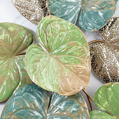 Gambar Informa Hiasan Dinding Multi Leaves Besi 115.6x58.4 cm - Mix