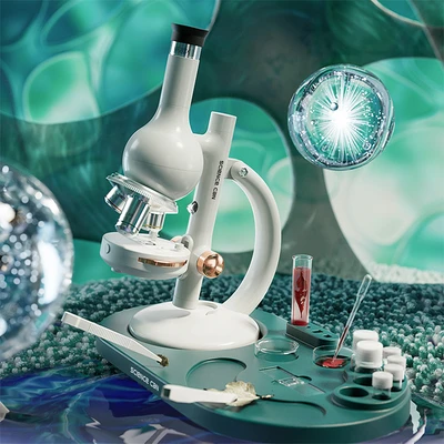 Gambar Science Can Set Microscope Lab Edition - Putih