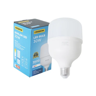 Gambar Krisbow Lumi Gen-2 Bohlam LED High Power 30 Watt 3600 Lumen Cool Daylight E27 - Putih