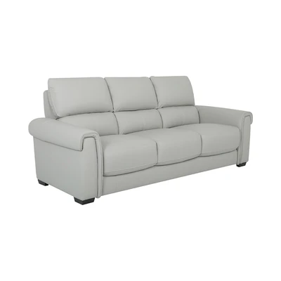 Gambar Ferrara Bern Sofa Kulit 3 Seater - Abu-Abu