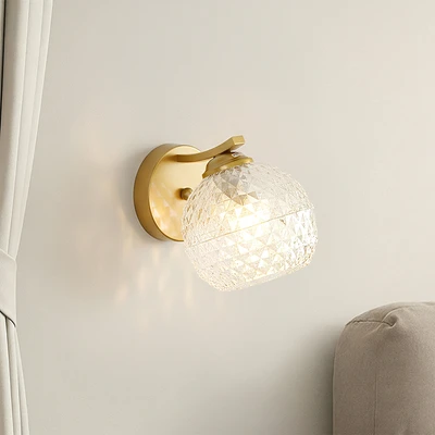 Gambar Eglare Chrysant Lampu Dinding E14 - Gold
