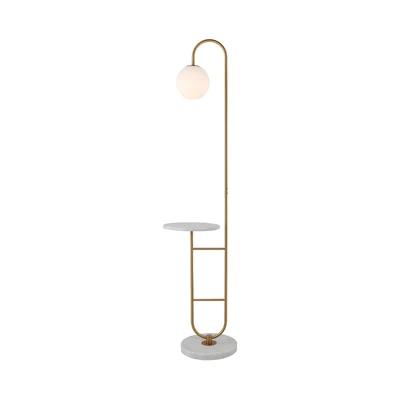 Gambar Eglare Dalton Lampu Lantai E27 - Putih/Brass
